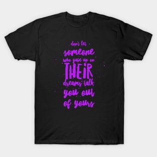Dream Talk Purple T-Shirt